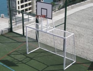 Гандбольные / мини-футбольные ворота с баскетбольным щитом